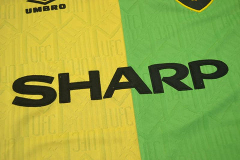 Manchester United Auswärts  Grün Gelb 92/94 "Cantona" Nº7