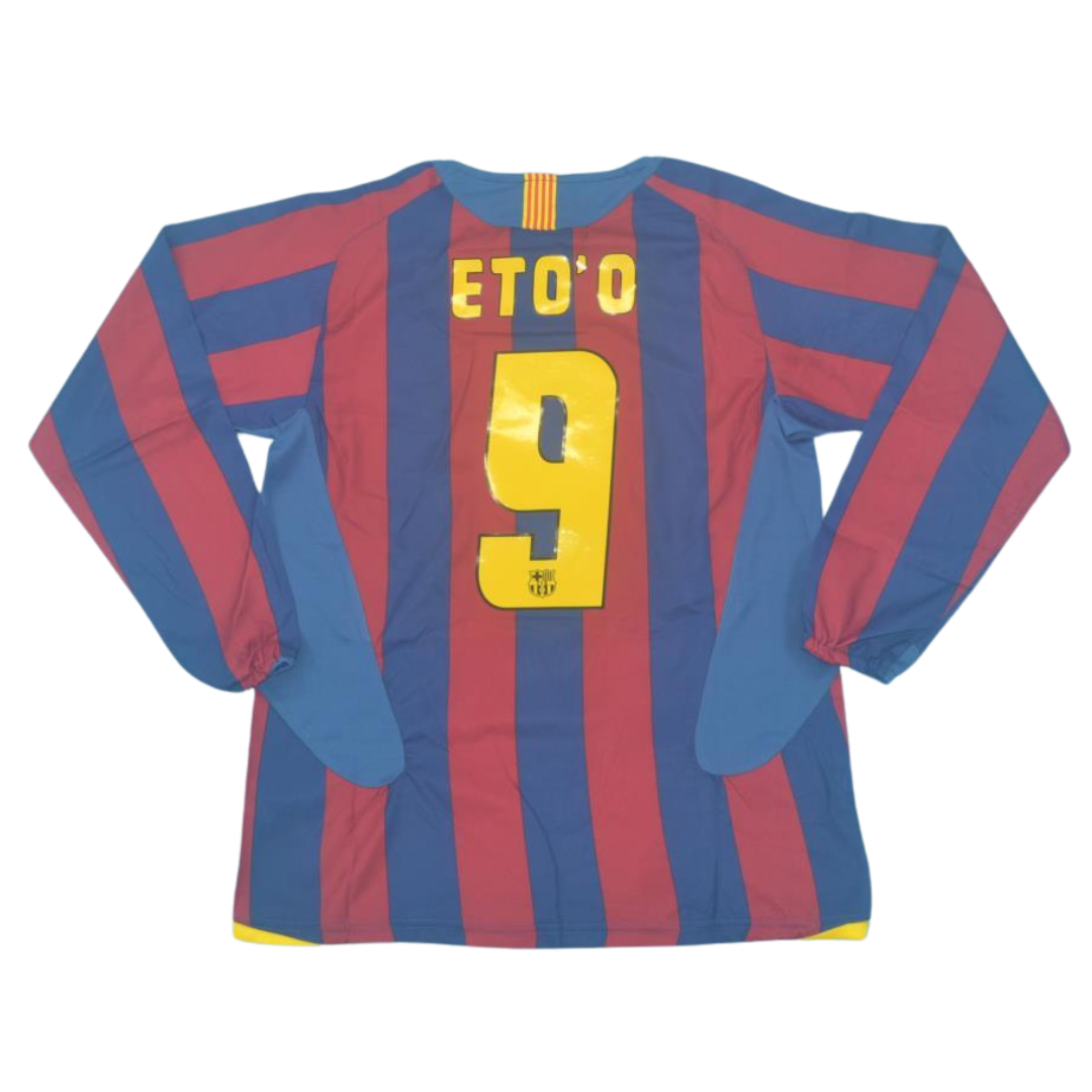 Barcelona Heim Langarm 05/06 "Eto'o" Nº 9