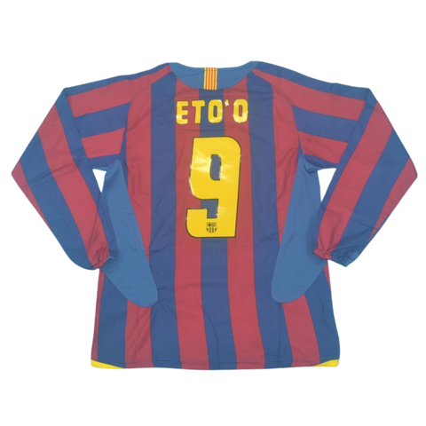 Barcelona Heim Langarm 05/06 "Eto'o" Nº 9