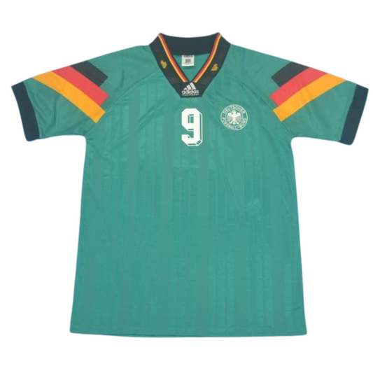 Deutschland Auswärts Grün 1992 "Völler" Nr.9