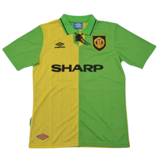 Manchester United Auswärts  Grün Gelb 92/94 "Cantona" Nº7