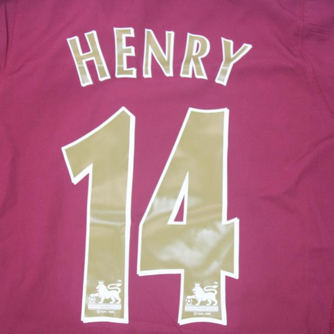 Arsenal Heim Dark Rot Langarm 05/06 "Henry" Nº 14