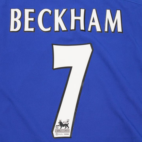 Manchester United Auswärts Blau 02/03 "Beckham" Nº 7