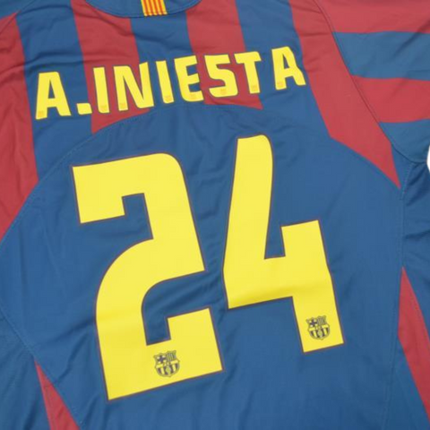 Barcelona Heim 2006 "A. Iniesta" Nº 24