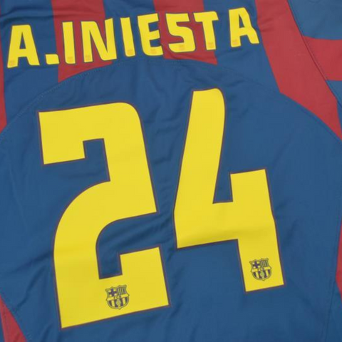 Barcelona Heim 2006 "A. Iniesta" Nº 24