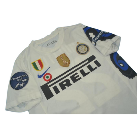 Internazionale Auswärts Weiß UCL Version 10/11 "J.Zanetti" Nr.4