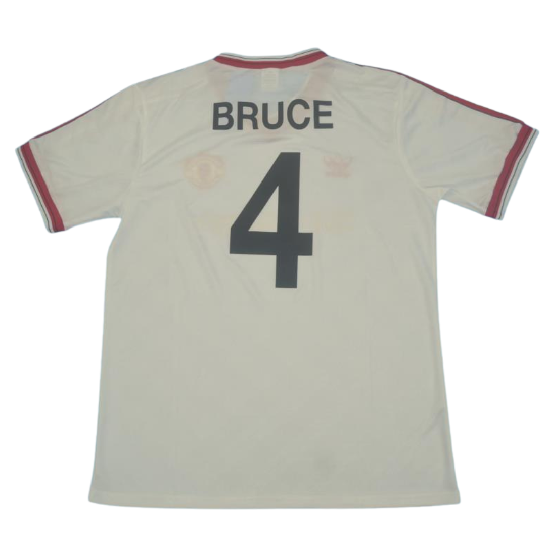 Manchester United Auswärts Weiß 86/88 "Bruce" Nº 4