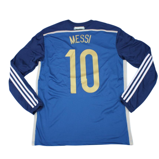 Argentinien Auswärts WM Finale Version Langarm 2014 "Messi" Nr.10