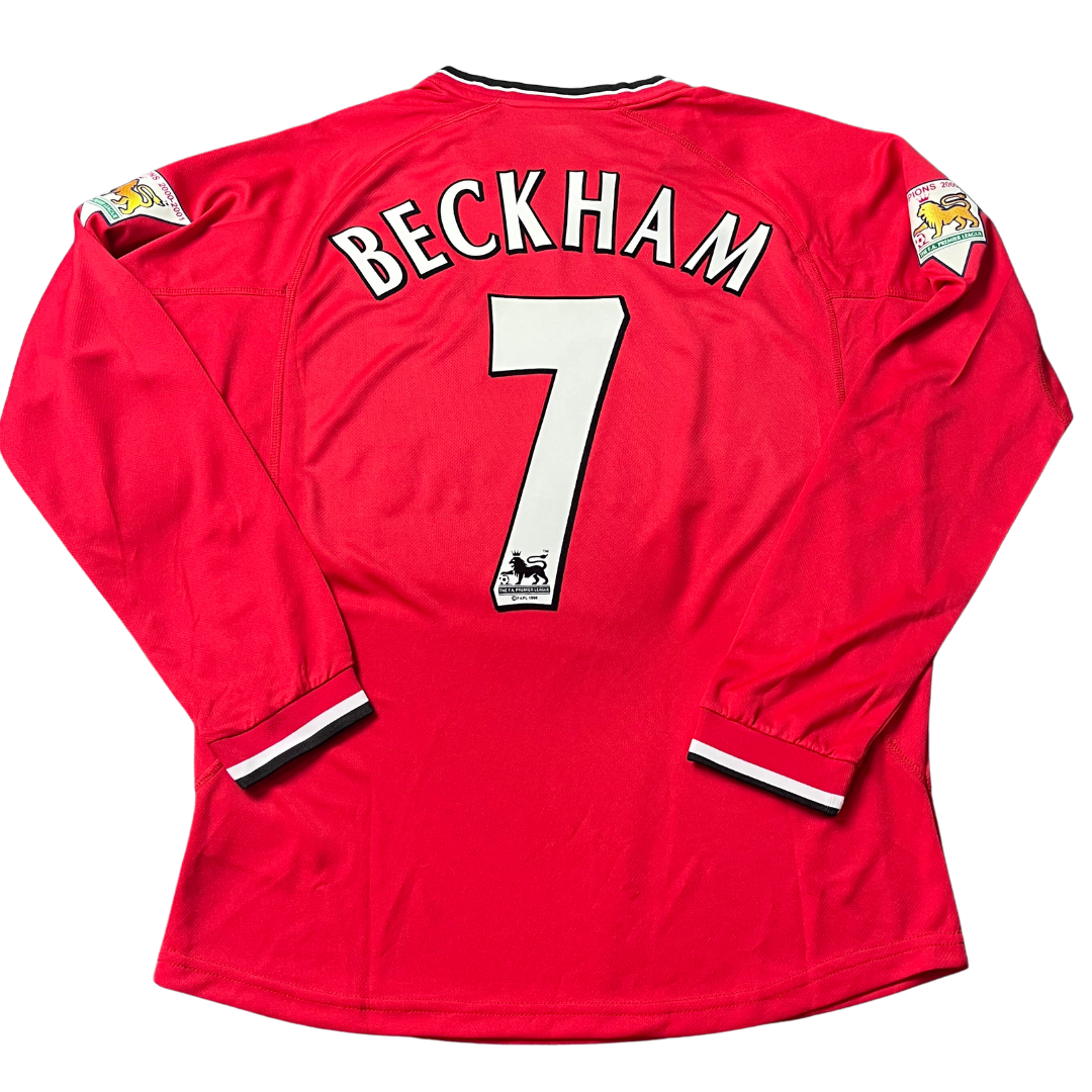 Manchester United Heim Langarm 00/02 "Beckham" Nº 7