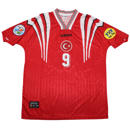 Türkei Heim UEFA 1996 Rot "Şükür" Nr.9