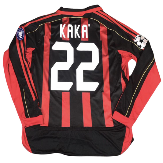 Milan Heim UCL Version Langarm 06/07 "Kaká" Nr.22