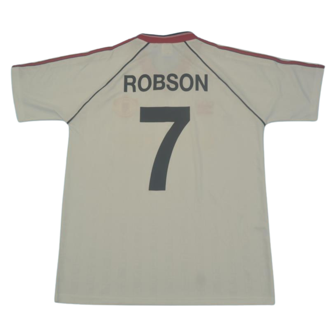 Manchester United Auswärts Weiß 88/90 "Robson" Nº 7