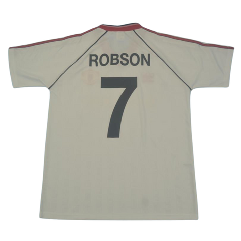 Manchester United Auswärts Weiß 88/90 "Robson" Nº 7