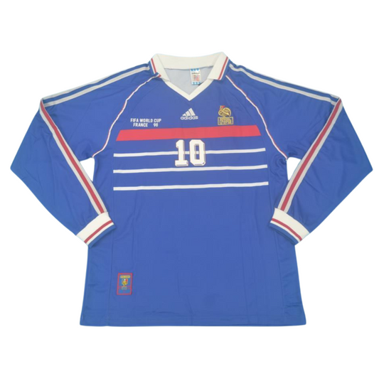 Frankreich Heim Langarm 1998 "Zidane" N°10
