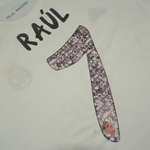 Real Madrid Heim Langarm Heimnaje Raúl Version "Raúl" Nº 7