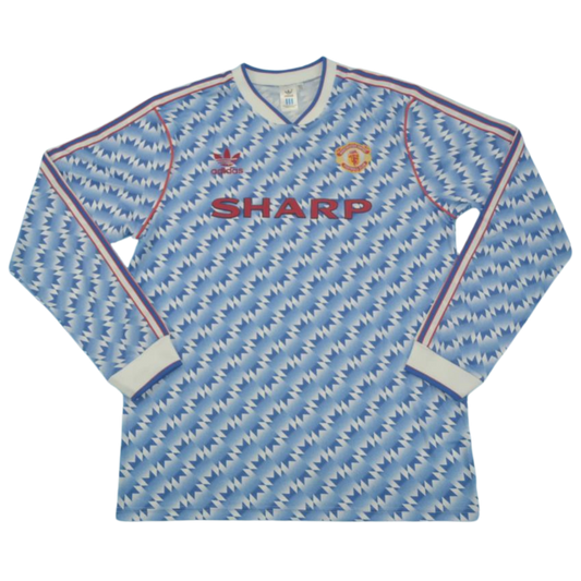Manchester United Auswärts Blau Langarm 90/92 "Cantona" Nº 7