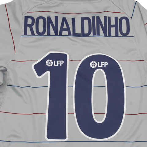 Barcelona Auswärts Gray 03/04 "Ronaldinho" Nº 10
