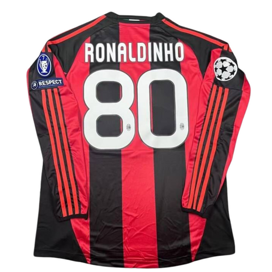Milan Heim UCL Version Langarm 10/11 "Ronaldinho" Nr.80