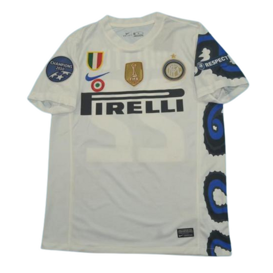 Internazionale Auswärts Weiß UCL Version 10/11 "Milito" Nr.22