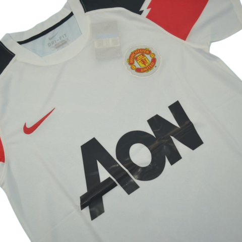 Manchester United Auswärts Weiß 10/11 "Scholes" Nº 18