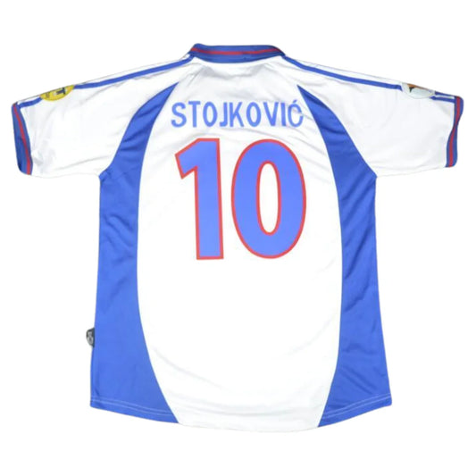 Jugoslawien Auswärts Weiß 2000 "Stojković" Nr.10