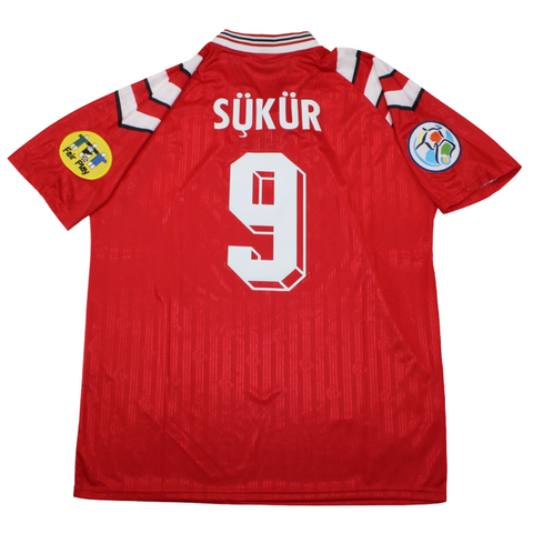 Türkei Heim UEFA 1996 Rot "Şükür" Nr.9