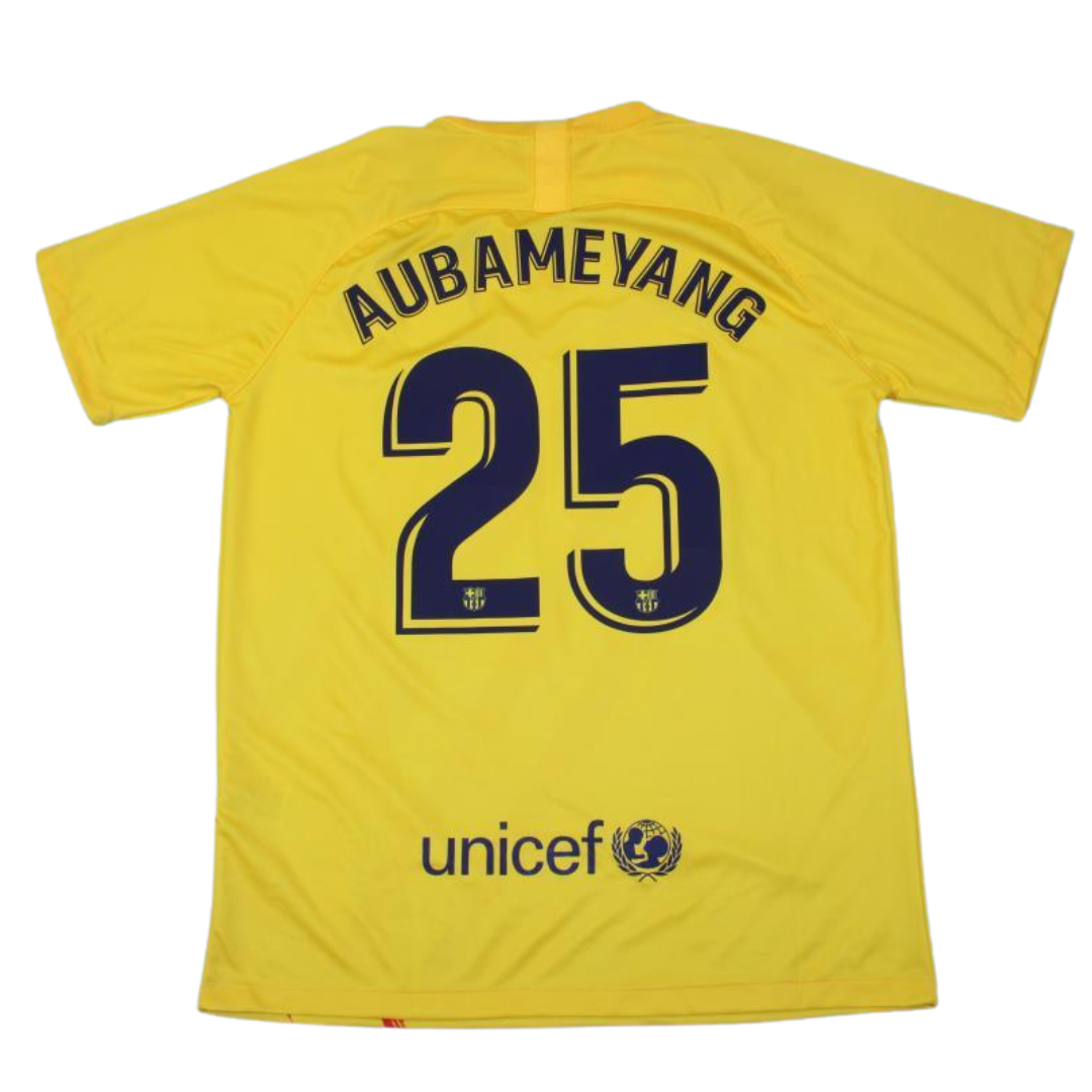 Barcelona Auswärts Gelb 19/20 "Aubameyang" Nº 25