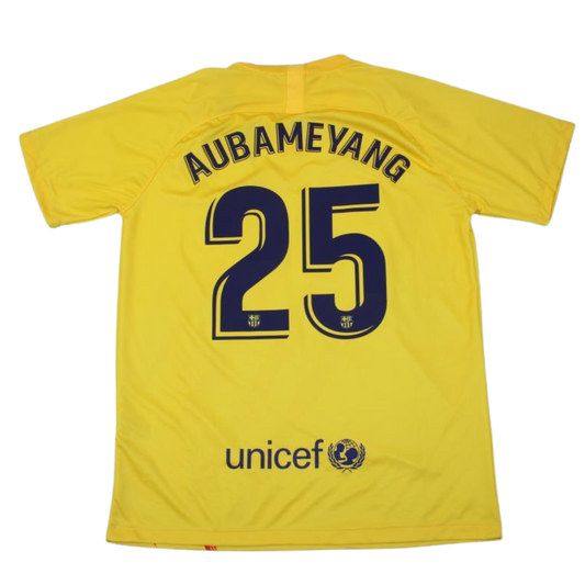Barcelona Auswärts Gelb 19/20 "Aubameyang" Nº 25