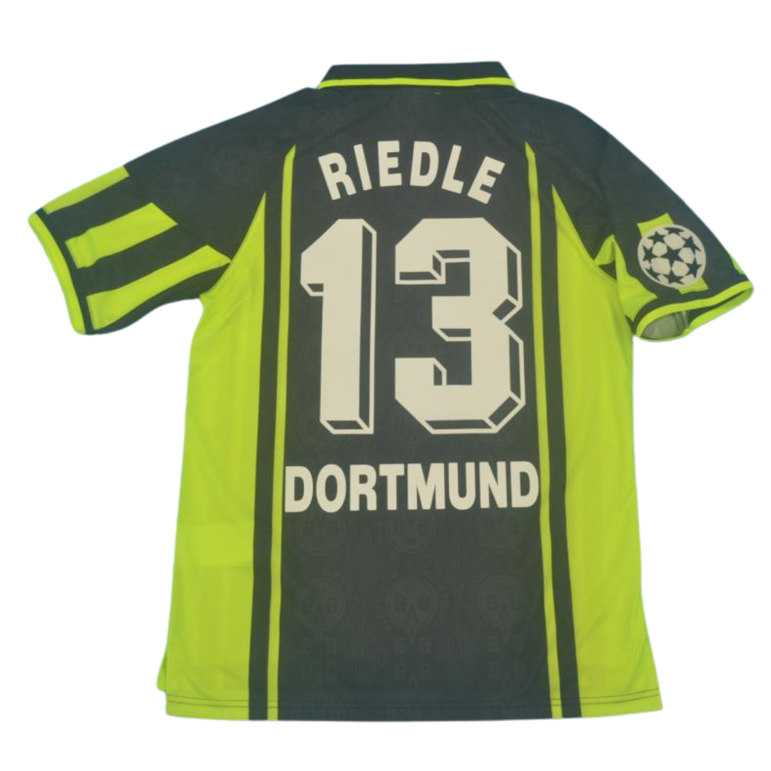 Borussia Dortmund Auswärts Black UCL Version 96/97 "Riedle" Nr.13