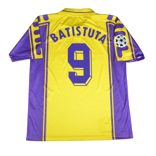 Fiorentina Alternative Gelb UCL Version 99/00 "Batistuta" Nr.9