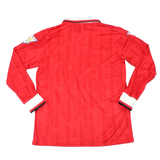 Manchester United Heim Champions Version Langarm 92/93