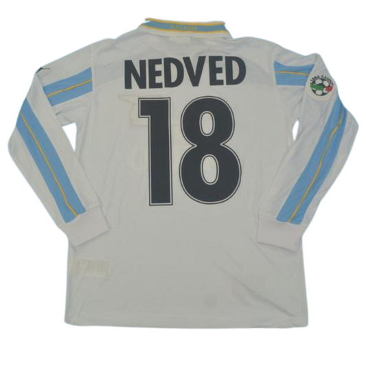 Lazio Auswärts Hundertjahrfeier Version Langarm 99/00 "Nedved" Nr.18