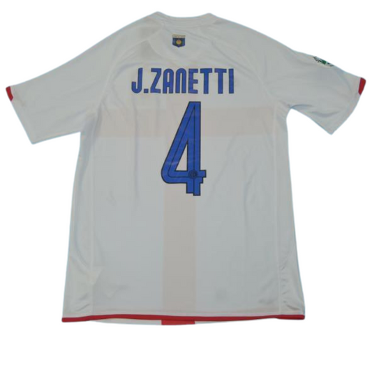 Internazionale Auswärts Weiß 07/08 "J.Zanetti" Nr.4
