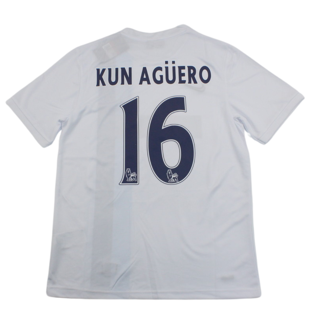 Manchester City Auswärts Weiß 13/14 "Aguero" Nº 16