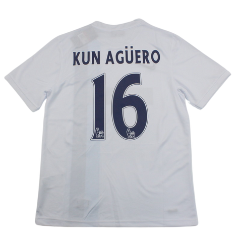 Manchester City Auswärts Weiß 13/14 "Aguero" Nº 16