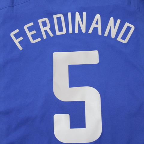 Manchester United Auswärts Blau 02/03 "Ferdinand" Nº 5