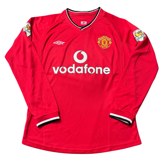 Manchester United Heim Langarm 00/02 "Beckham" Nº 7