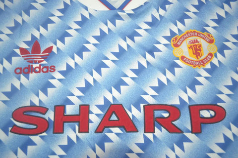 Manchester United Blau Auswärts Langarm 90/92 "Cantona" Nº7
