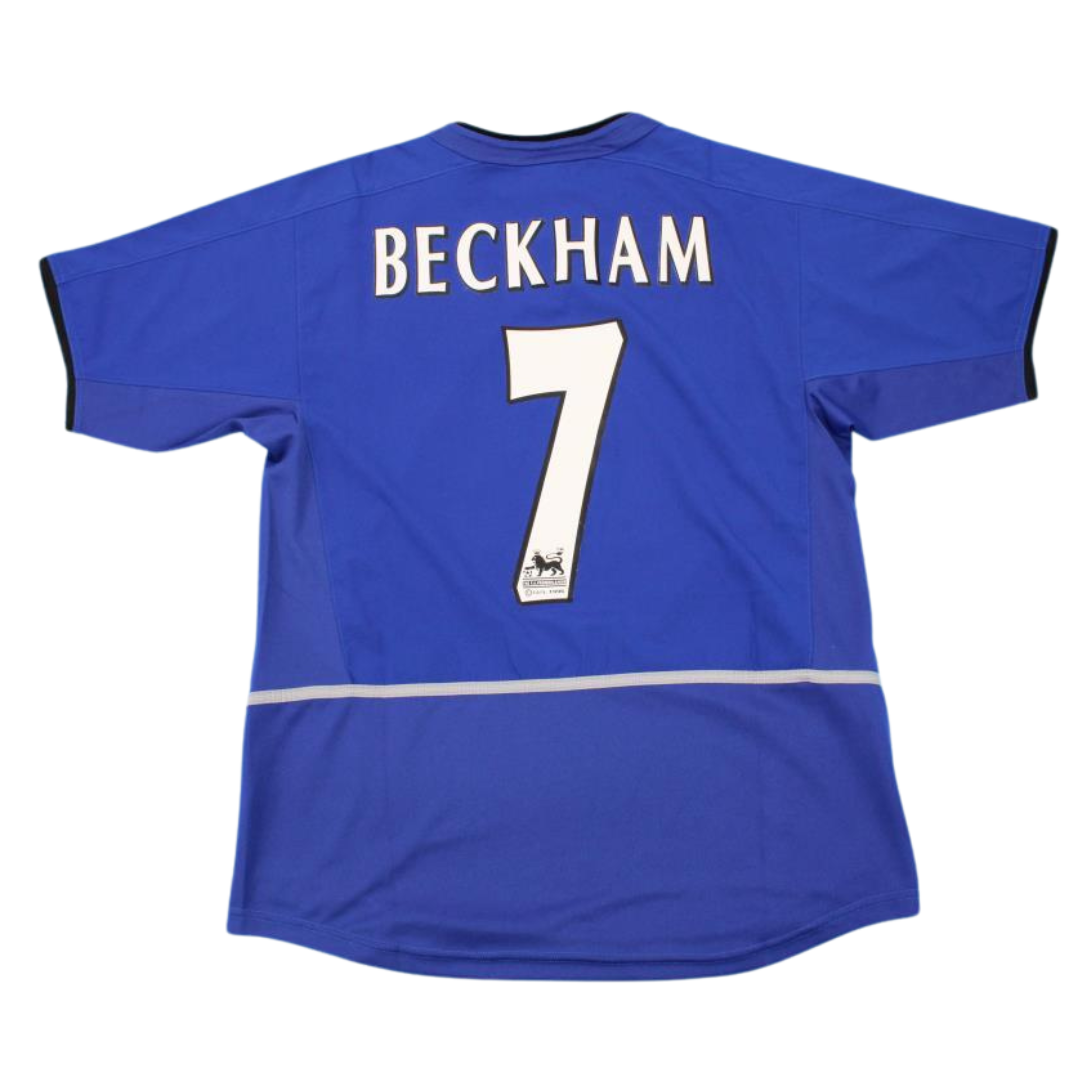 Manchester United Auswärts Blau 02/03 "Beckham" Nº 7