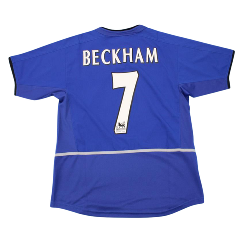 Manchester United Auswärts Blau 02/03 "Beckham" Nº 7