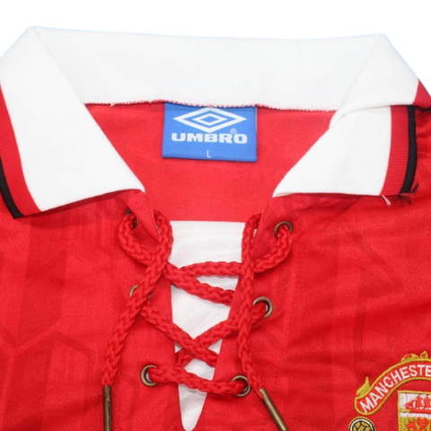 Manchester United Heim Champions Version Langarm 92/93 "Beckham" Nº 28