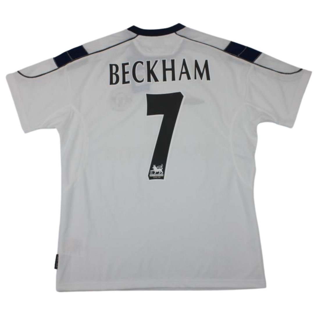 Manchester United Auswärts Weiß 99/00 "Beckham" Nº 7