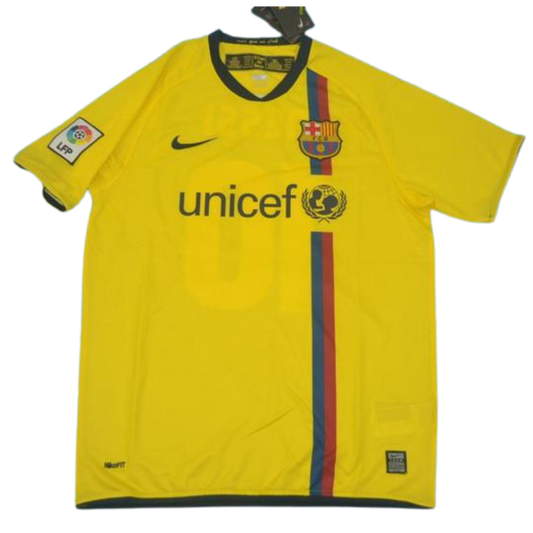 Barcelona Auswärts Gelb 08/09 "Messi" Nº 10
