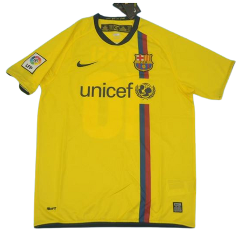 Barcelona Auswärts Gelb 08/09 "Messi" Nº 10