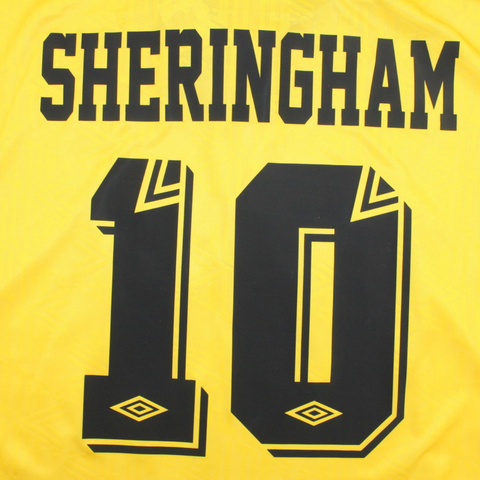 Tottenham Auswärts Gelb 92/95 "Sheringham" Nº 10