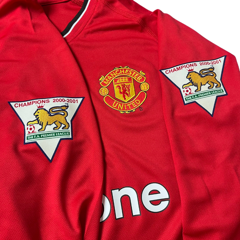 Manchester United Heim Langarm 00/02 "Beckham" Nº 7
