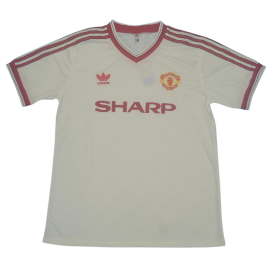 Manchester United Auswärts Weiß 86/88 "Bruce" Nº 4
