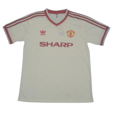 Manchester United Auswärts Weiß 86/88 "Bruce" Nº 4