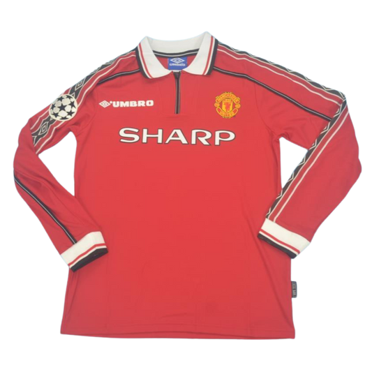 Manchester United Heim Langarm 98/00 "Beckham" Nº 7