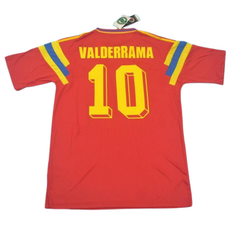 Kolumbien Heim Rot 1990 "Valderrama" N°10